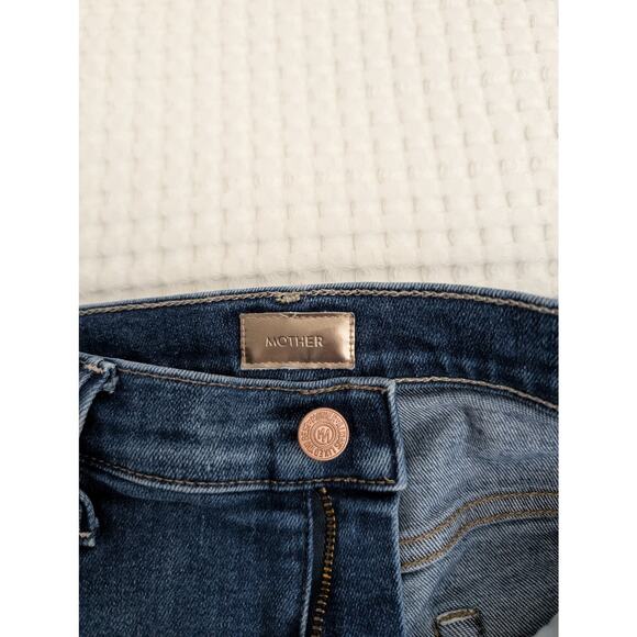 mother the hustler ankle frayed jeans in home movies - flawed - Picture 7 of 16